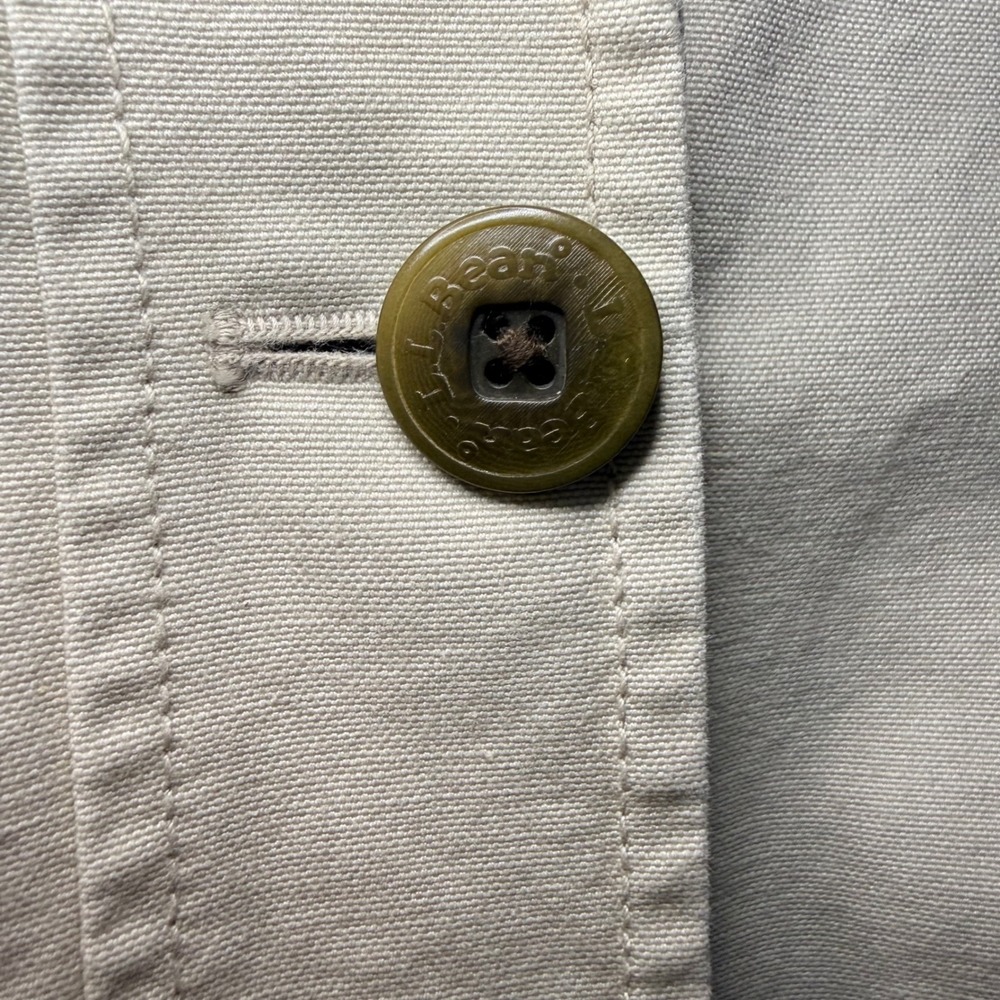 LL Bean Women's Adirondack Barn Coat Tan Canvas Flannel Lined 0 JXT7 Small Reg - Picture 3 of 9